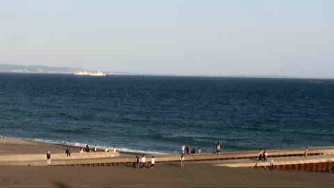 神奈川県の海ライブカメラ｢９茅ヶ崎サザンビーチ周辺｣のライブ画像