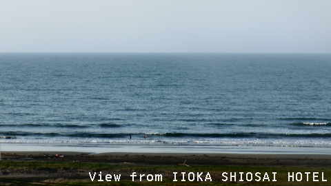 千葉県の海ライブカメラ｢３「いいおか潮騒ホテル」屋上からの眺望｣のライブ画像